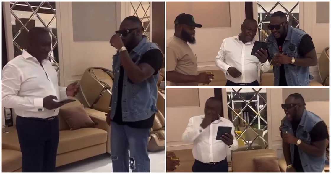 Medikal meets with Dr Ernest Ofori Sarpong