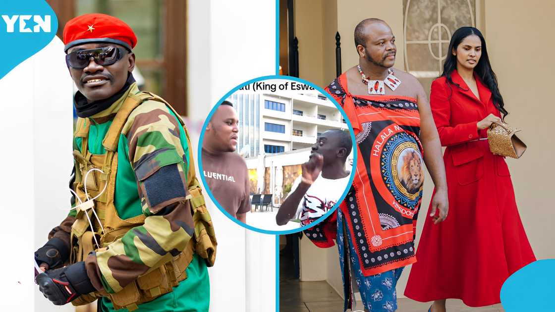 Lil Win, King Of Eswatini, King Mswati III, arrives, Kumasi, royal, visit, Dzata, Otumfuo, Ghana. Lil Win, King Of Eswatini, King Mswati III, arrives, Kumasi, royal, visit, Dzata, Otumfuo, Ghana.