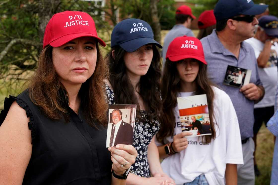 A few dozen relatives of victims and survivors of the 9/11 attacks, which killed 3,000 people, gathered near Donald Trump's golf course in Bedminster, New Jersey, ahead of the LIV Golf tournament A few dozen relatives of victims and survivors of the 9/11 attacks, which killed 3,000 people, gathered near Donald Trump's golf course in Bedminster, New Jersey, ahead of the LIV Golf tournament