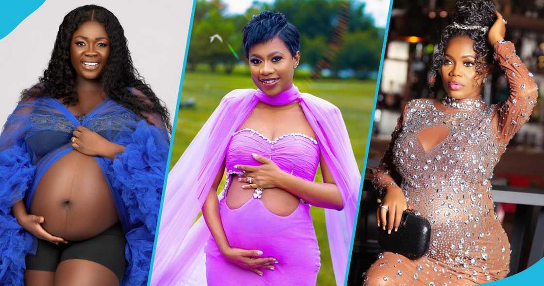 Tracey Boakye, Selly Galley and Mzbel baby bump photos