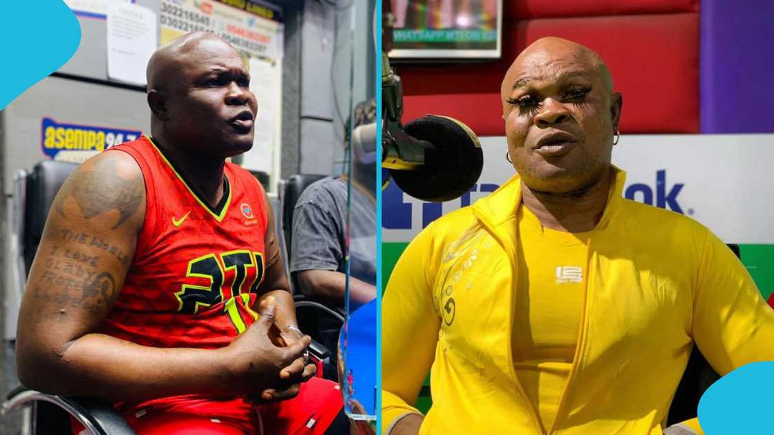 Bukom Banku hilariously performed a popular Christian song. Bukom Banku hilariously performed a popular Christian song.