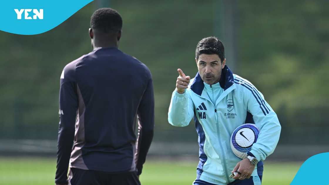 Thomas Partey, Mikel Arteta, Arsenal, English Premier League, Ghana football player Thomas Partey, Mikel Arteta, Arsenal, English Premier League, Ghana football player