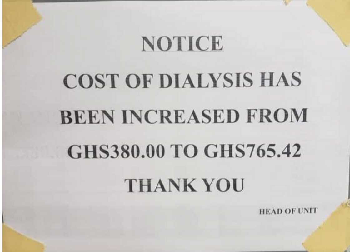 Cost of Dialysis In Ghana: Korle Bu Blames High Taxes And Removal Of Subsidies For 100% Hike Cost of Dialysis In Ghana: Korle Bu Blames High Taxes And Removal Of Subsidies For 100% Hike