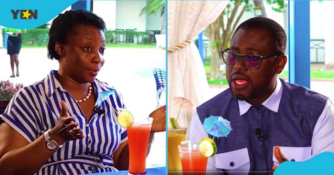 Counselor Charlotte Oduro and Abeiku Santana Counselor Charlotte Oduro and Abeiku Santana