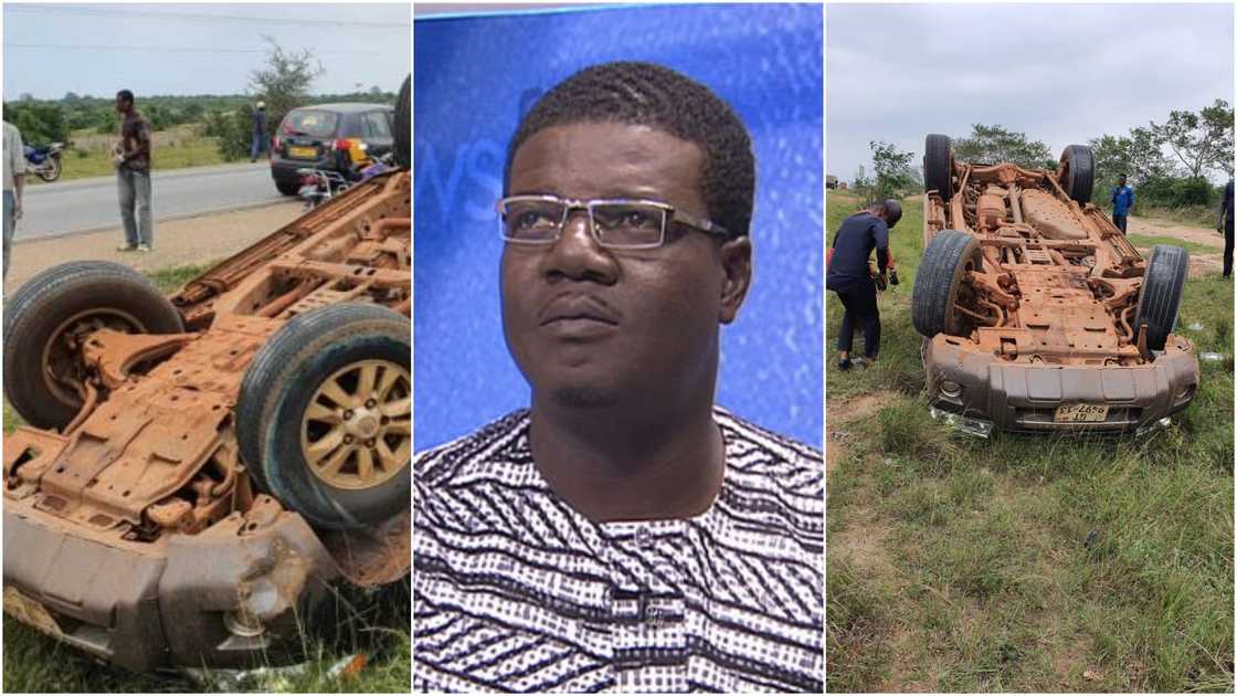 NDC MP escapes death after car somersaults twice in Volta Region NDC MP escapes death after car somersaults twice in Volta Region