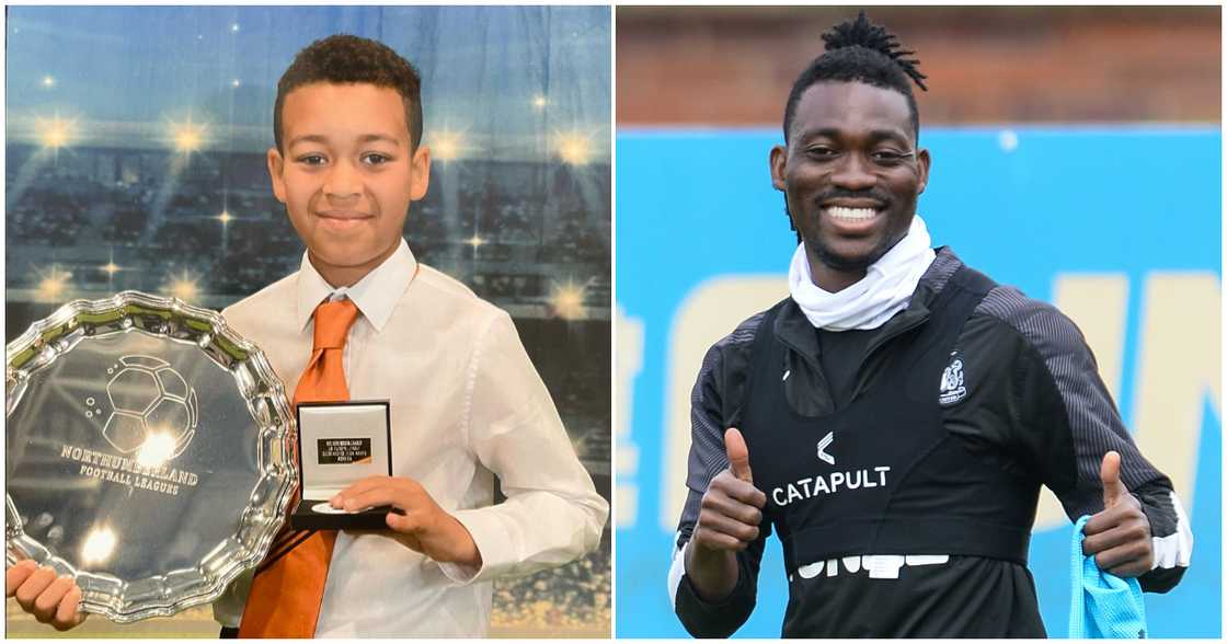 Christian Atsu's son Joshua wins Player of the Year award