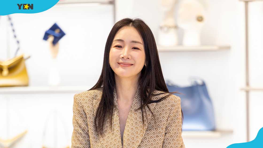 Choi Ji-woo attends the Etro boutique opening event at Lotte Department Store Avenuel.