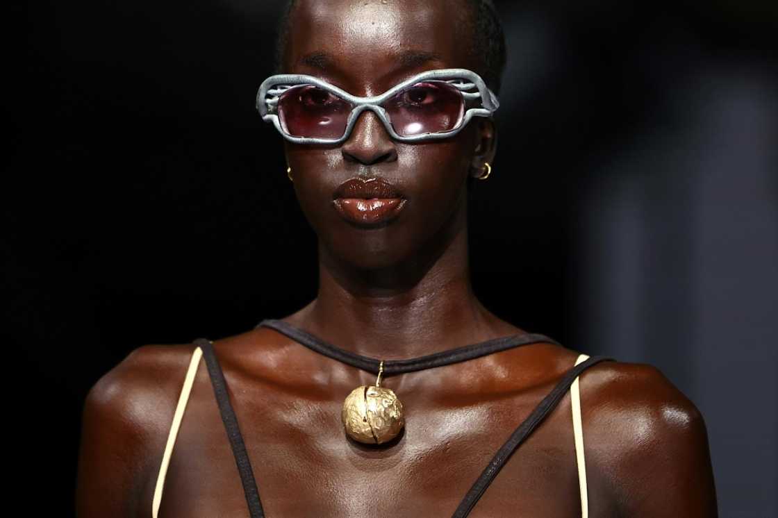 Ukrainian Masha Popova, a "Gen Z" favourite, presented a collection inspired by early 2000s fashion Ukrainian Masha Popova, a "Gen Z" favourite, presented a collection inspired by early 2000s fashion