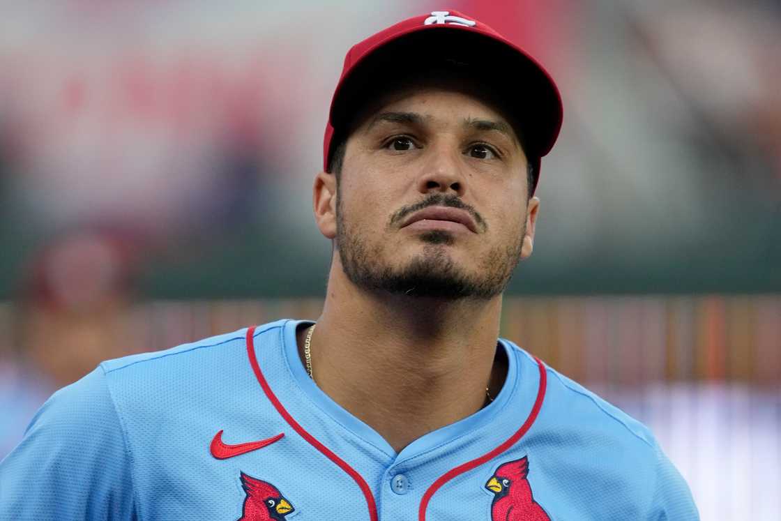 Nolan Arenado of the St. Louis Cardinals is seen against the Kansas City Royals