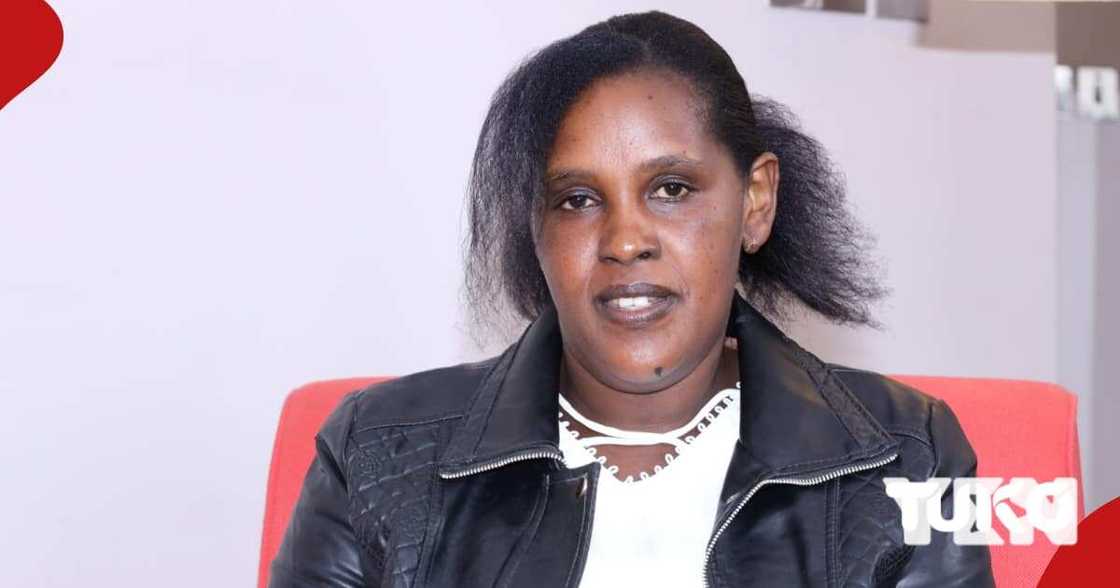 Cecelia Njoroge, who fell pregnant while married to another man. Cecelia Njoroge, who fell pregnant while married to another man.