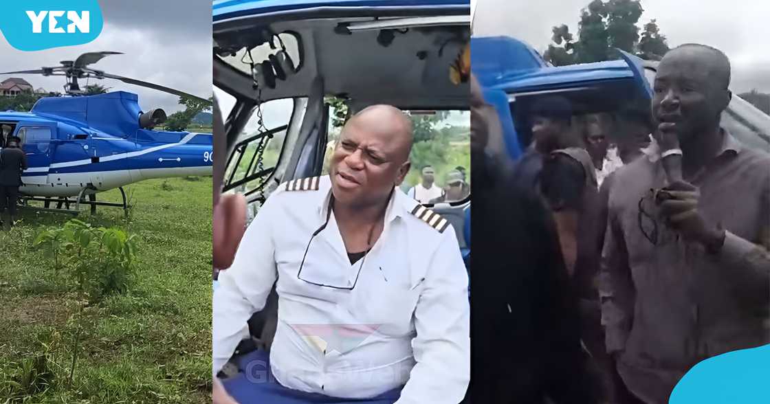 Emergency landing, Helicopter, Ghana, Nkawkaw, Accra, Omane Boamah Emergency landing, Helicopter, Ghana, Nkawkaw, Accra, Omane Boamah