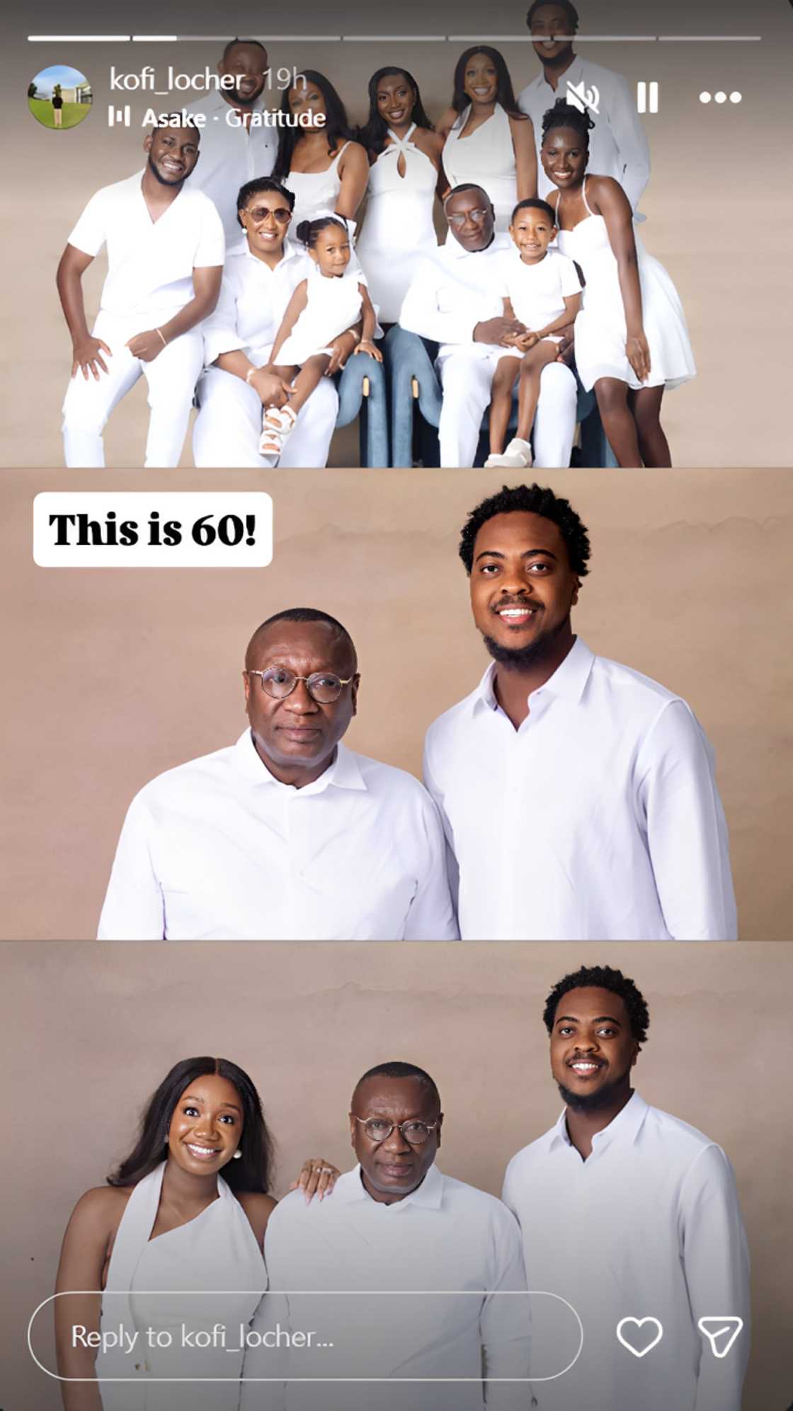 Dr Ernest Ofori Sarpong, Despite, Osei Kwame Despite, Ofori Sarpong's family, Birthday, Family picture.