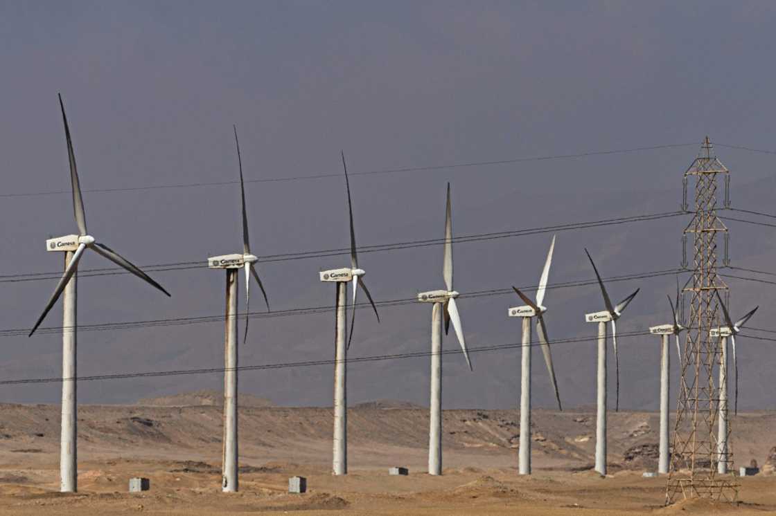 Zaafarana wind farm along Egypt's Gulf of Suez -- the country is targeting 42 percent of electricity output from renewables by 2035 Zaafarana wind farm along Egypt's Gulf of Suez -- the country is targeting 42 percent of electricity output from renewables by 2035