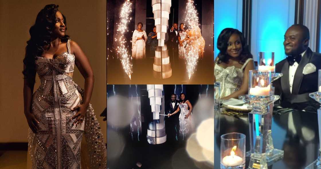 Wedding cake of Anita Sefa Boakye Wedding cake of Anita Sefa Boakye