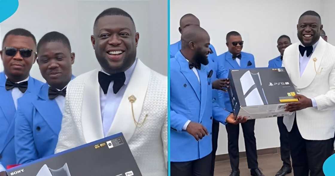 Ghanaian bride, groom, PlayStation 5, wedding day, heartwarming gesture. Ghanaian bride, groom, PlayStation 5, wedding day, heartwarming gesture.