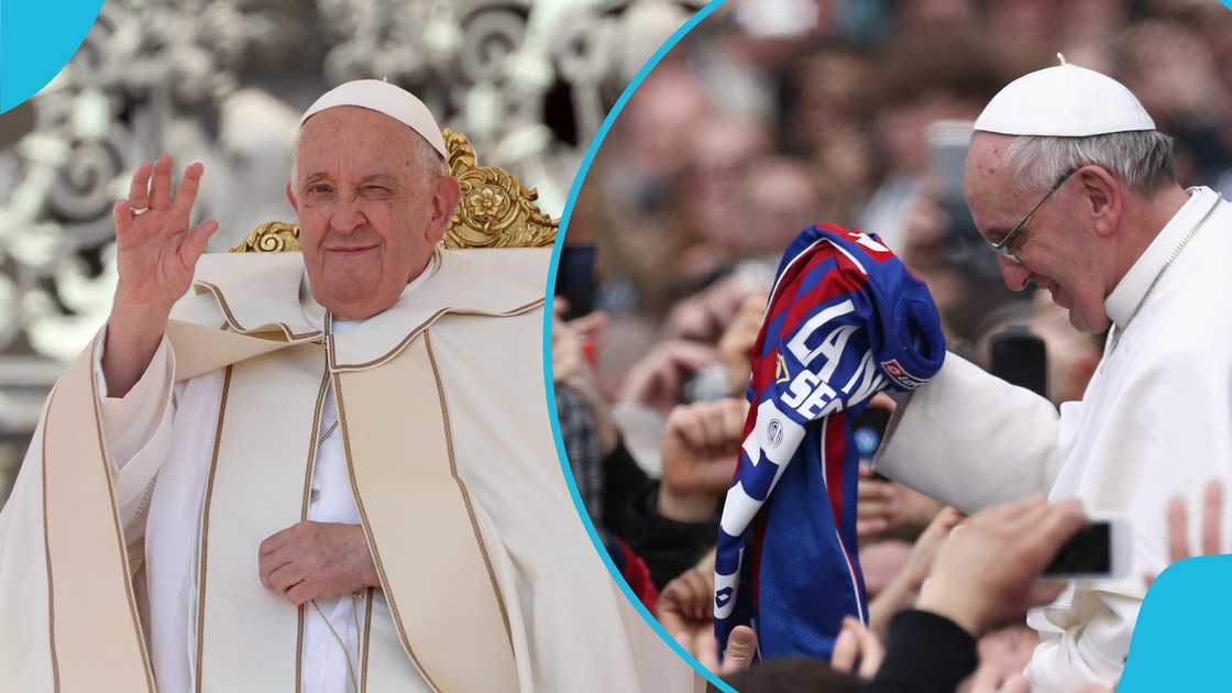 Pope Francis' beloved football club of the late pontiff reacted to his death with an emotional tribute. Photos by Franco Origlia and Dan Kitwood. Pope Francis' beloved football club of the late pontiff reacted to his death with an emotional tribute. Photos by Franco Origlia and Dan Kitwood.