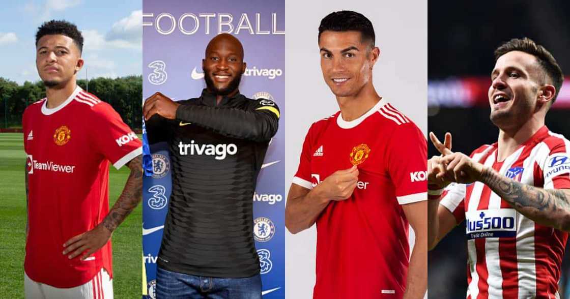 Jadon Sancho, Lukaku, Ronaldo and Niguez all moved to the EPL this summer. Photos by Manchester United, Darren Walsh, Ash Donelon and Denis Doyle. Jadon Sancho, Lukaku, Ronaldo and Niguez all moved to the EPL this summer. Photos by Manchester United, Darren Walsh, Ash Donelon and Denis Doyle.