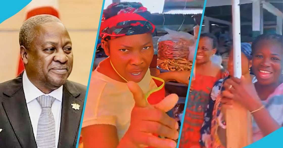 mahama, makola market women, slash price, fish price, economic boom, dollar drop.