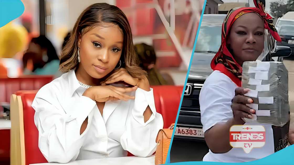 Efia Odo, money dispute, Ghanaian influencer, social media reactions, mother-daughter relationship, Shatta Wale, jollof rice Efia Odo, money dispute, Ghanaian influencer, social media reactions, mother-daughter relationship, Shatta Wale, jollof rice