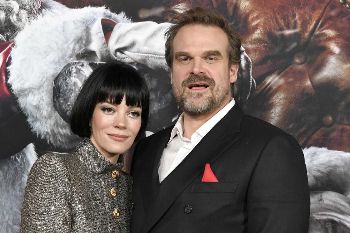 Lily Allen and David Harbour attend the premiere of Universal Pictures' "Violent Night" Lily Allen and David Harbour attend the premiere of Universal Pictures' "Violent Night"