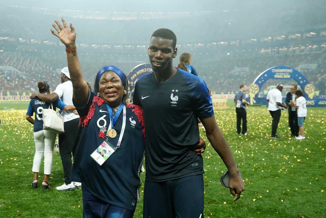 Paul Pogba and mother Paul Pogba and mother