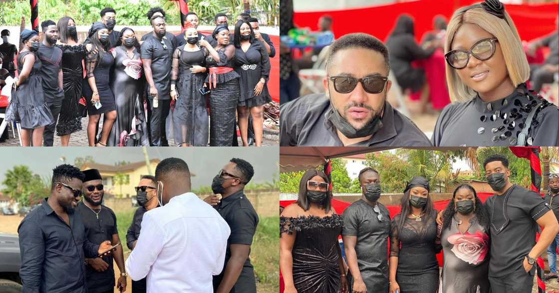 Eddie Nartey Buries Wife; Majid Michel, Prince David Osei, Gloria Sarfo, Salma Mumin, Beverly Afaglo, attend