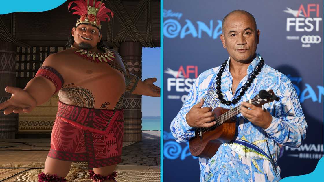 Chief Tui (L) and actor Temuera Morrison (R).