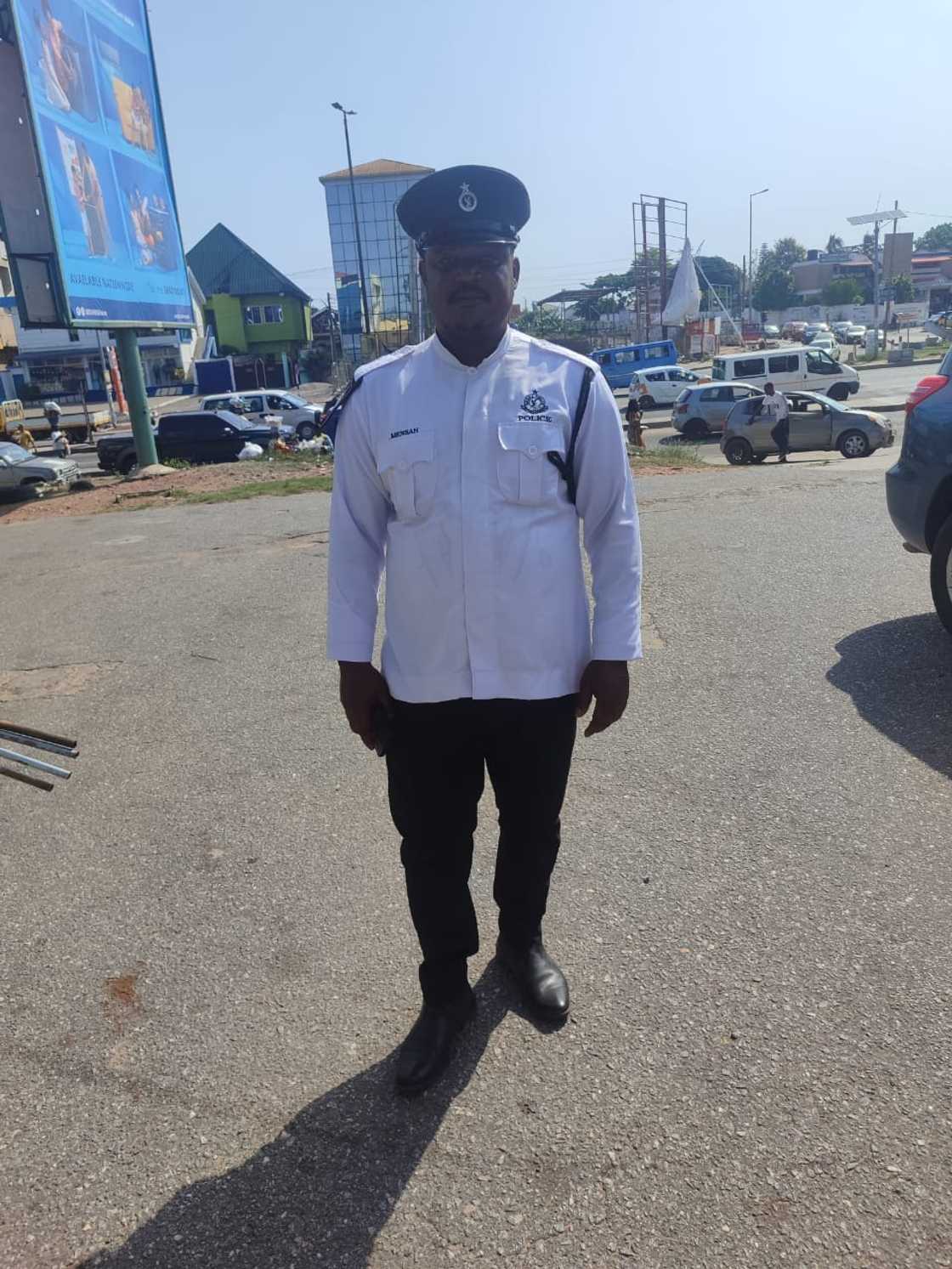 Police, Corporal Samson Mensah, Traffic, Road user, Ghana, Regulations Police, Corporal Samson Mensah, Traffic, Road user, Ghana, Regulations