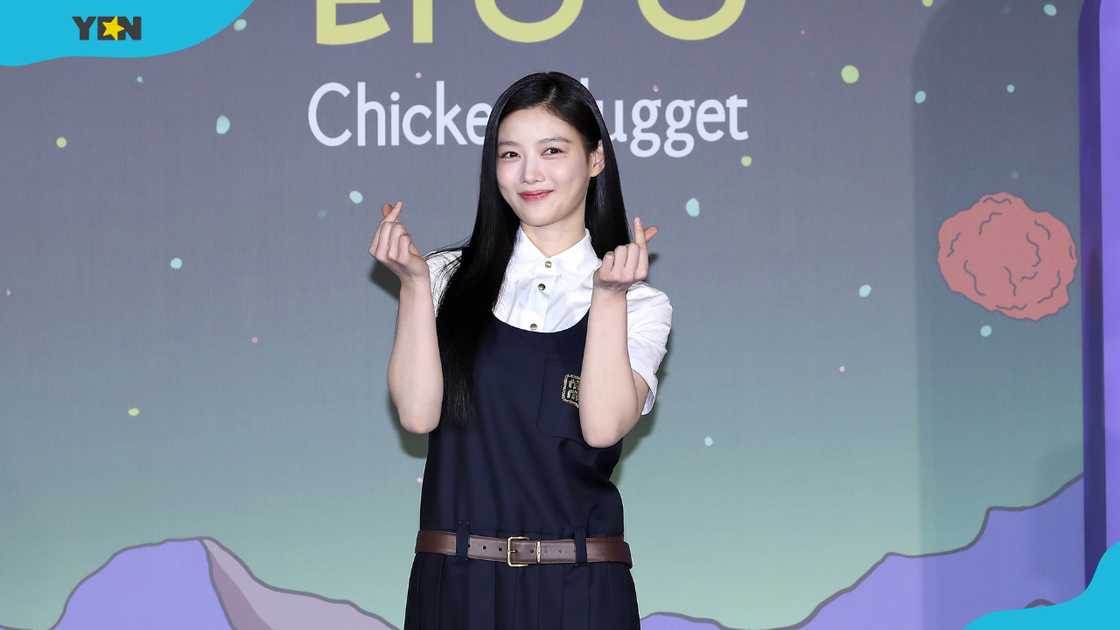 South Korean actress Kim Yoo-Jung attends the Netflix 'Chicken Nugget' press conference. South Korean actress Kim Yoo-Jung attends the Netflix 'Chicken Nugget' press conference.