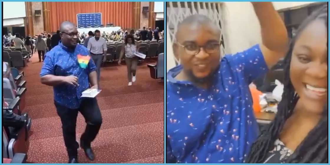 Nigerian man celebrates with wife after obtaining Ghanaian citizenship Nigerian man celebrates with wife after obtaining Ghanaian citizenship