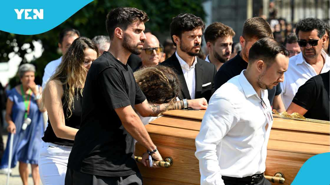 Diogo Jota, best friend, Ruben Neves, pallbearers, coffin, Andre Silva.