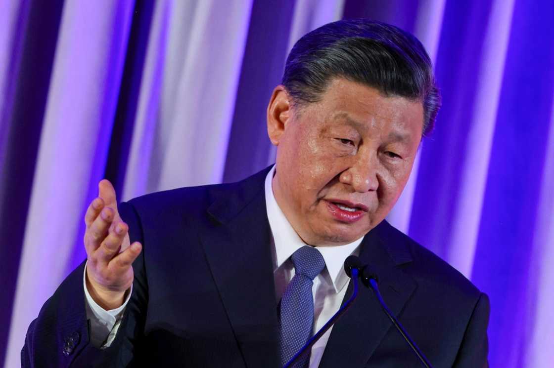 China's President Xi Jinping said his country is ready to be a "partner and friend" of the United States, at a dinner attended by American business leaders in San Francisco