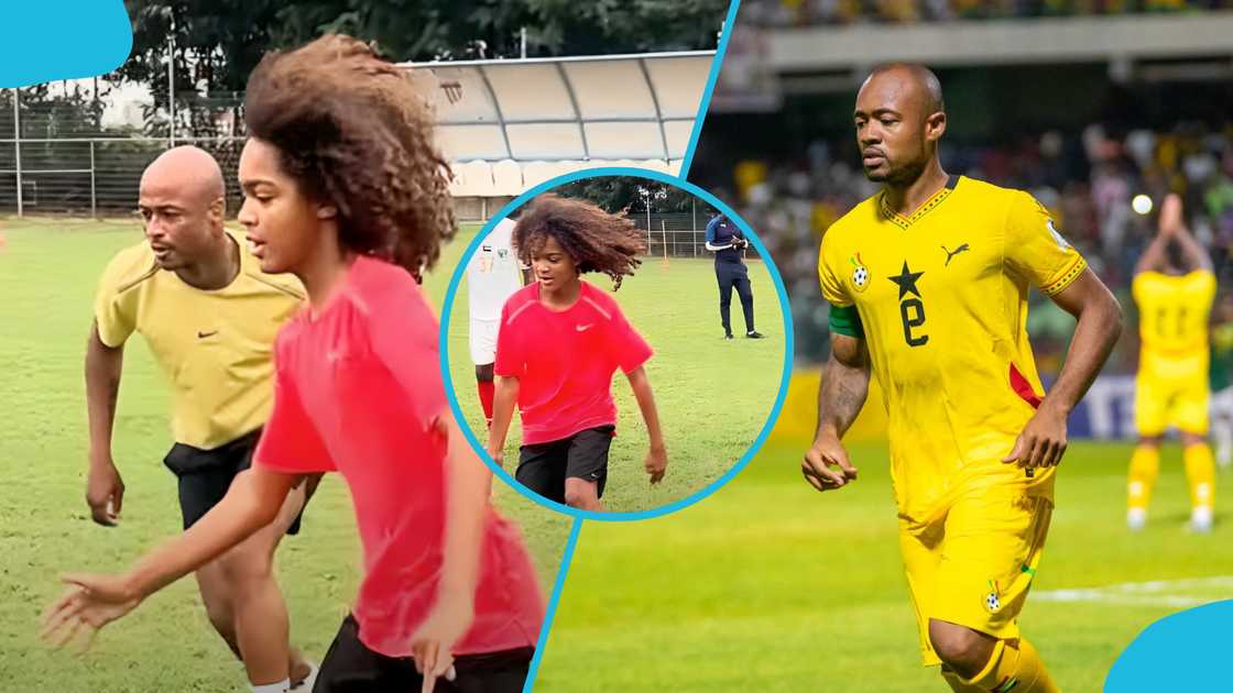 Jordan Ayew, Black Stars captain, Jordan Ayew's son, Razan Ayew, Andre Ayew, Nania Park, Andre Ayew, Mubarak Wakaso. Jordan Ayew, Black Stars captain, Jordan Ayew's son, Razan Ayew, Andre Ayew, Nania Park, Andre Ayew, Mubarak Wakaso.