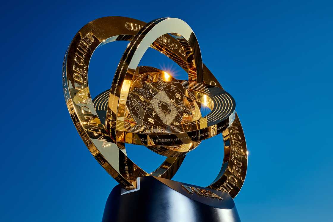 Detailed view of the FIFA Club World Cup Trophy during the FIFA Club World Cup Trophy Tour at Duomo of Milan on April 11, 2025 in Milan, Italy Detailed view of the FIFA Club World Cup Trophy during the FIFA Club World Cup Trophy Tour at Duomo of Milan on April 11, 2025 in Milan, Italy