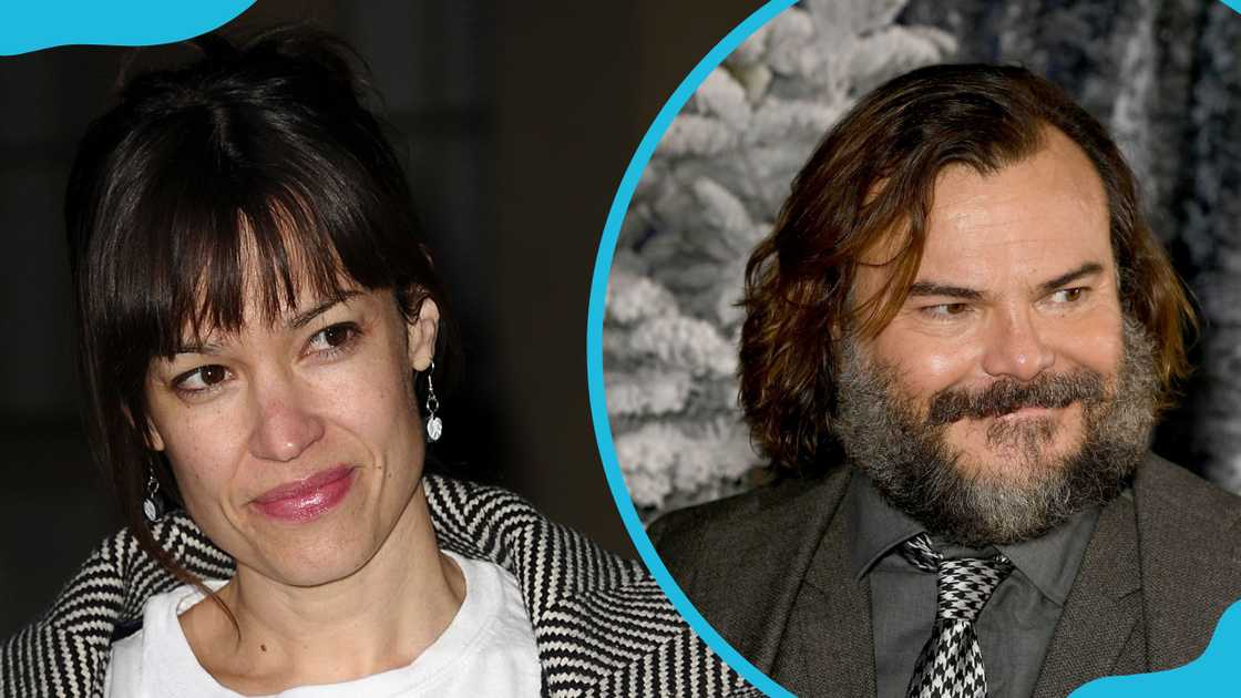 Tanya Haden (L) with her husband Jack Black (R)