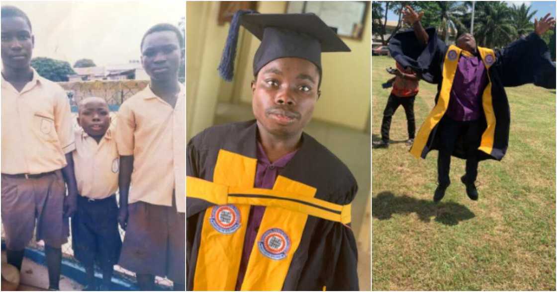 Harry Asah: Ghanaian man earns a degree in Automobile Engineering despite struggle with disability