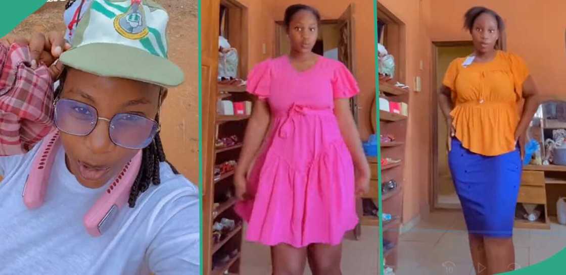 The lady is serving at the Deeper Life University. The lady is serving at the Deeper Life University.