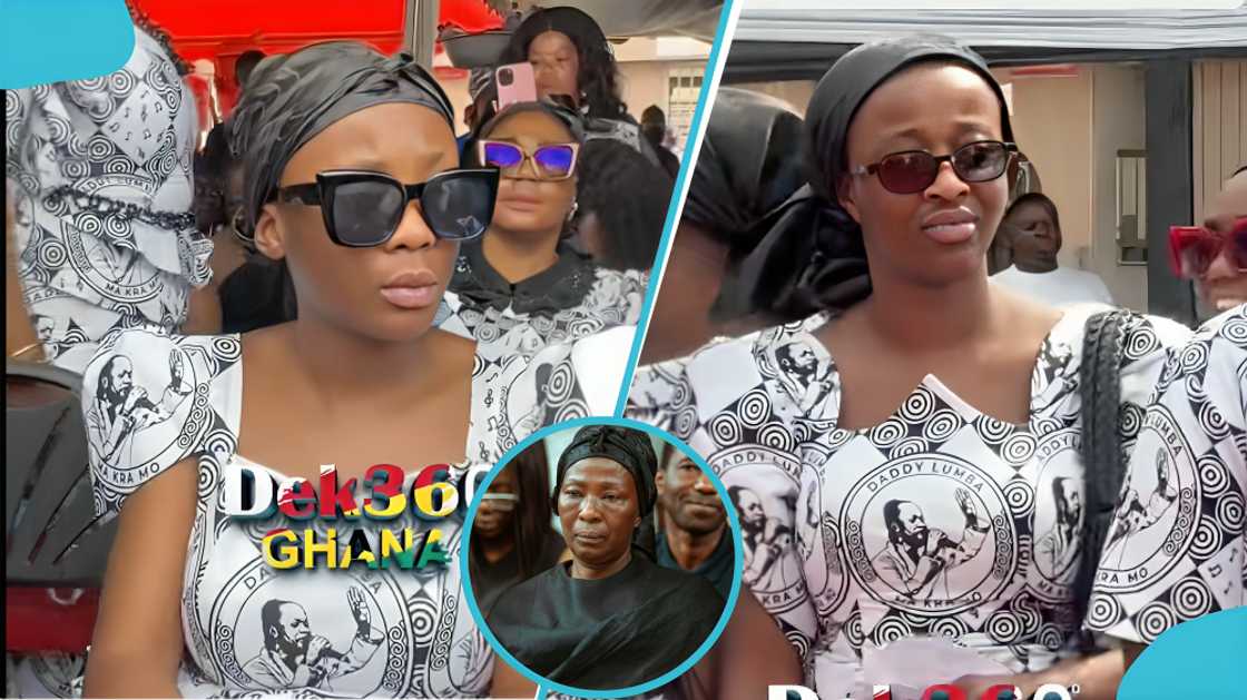 Akosua Serwaa, Charlyn Fosuh, Ciara Fosuh, Daddy Lumba, Daddy Lumba's children, Daddy Lumba's funeral Akosua Serwaa, Charlyn Fosuh, Ciara Fosuh, Daddy Lumba, Daddy Lumba's children, Daddy Lumba's funeral