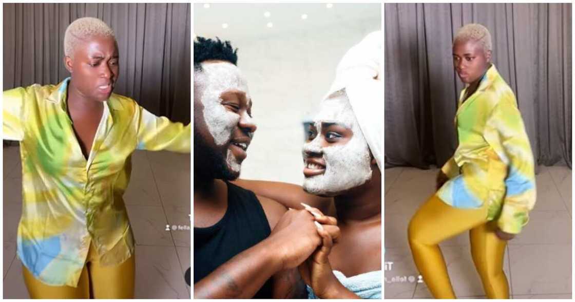 Fella Makafui jams to Medikal's music