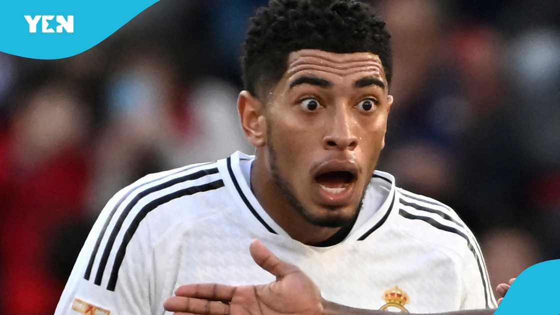 Jude Bellingham was sent off for dissent during Real Madrid's La Liga match against Osasuna on Saturday, February 15, 2025. Jude Bellingham was sent off for dissent during Real Madrid's La Liga match against Osasuna on Saturday, February 15, 2025.