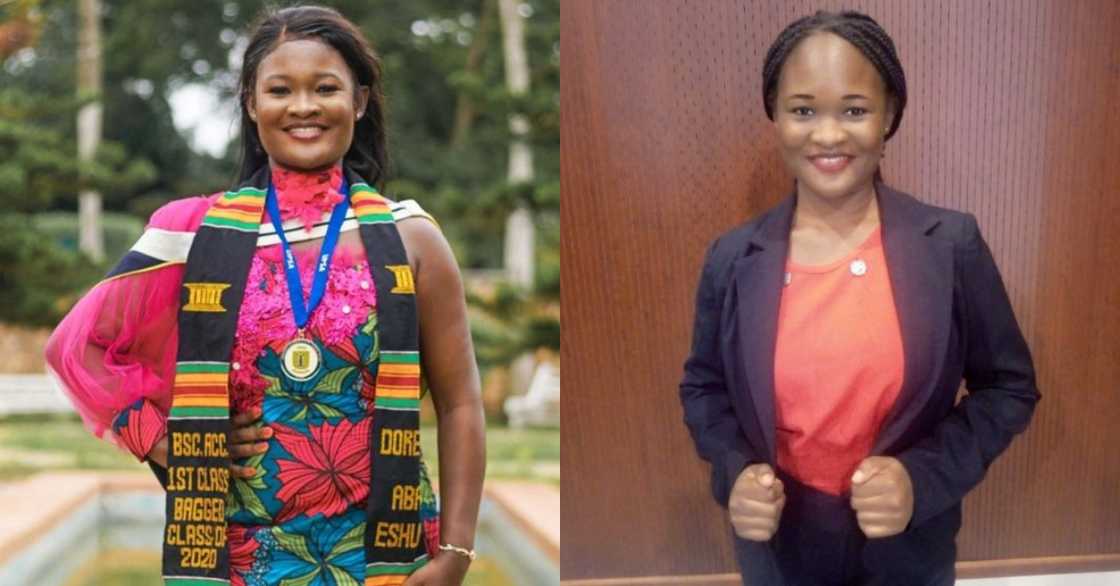 Stunning lady who was speaker of parliament in UPSA freezes the net with graduation photos Stunning lady who was speaker of parliament in UPSA freezes the net with graduation photos