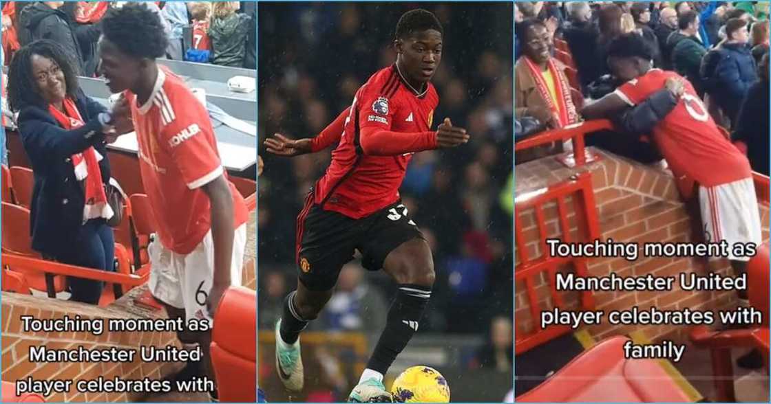 Photo of Kobbie Mainoo and his family Photo of Kobbie Mainoo and his family