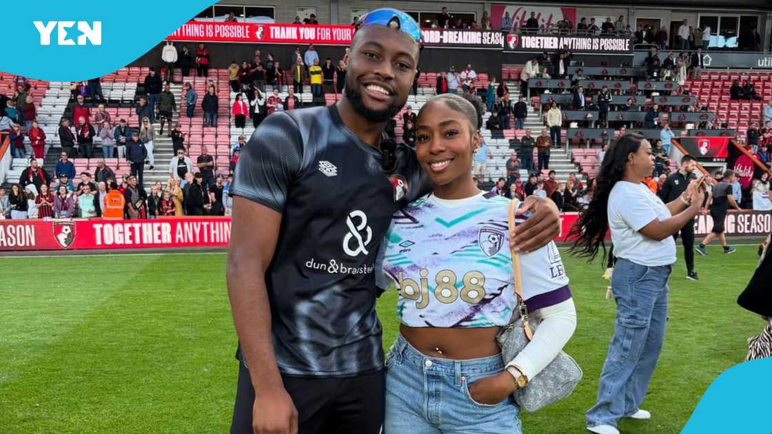 Jordeen Buckley, Antoine Semenyo's girlfriend, Antoine Semenyo, Bournemouth Player of the Month, Bournemouth Goal of the Month, Premier League.