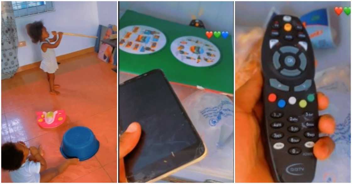 Photo of two young kids playing Photo of two young kids playing