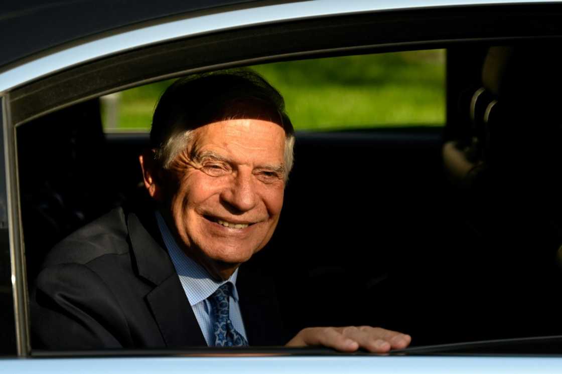 EU foreign policy chief Josep Borrell leaves after delivering a speech at Peking University in Beijing EU foreign policy chief Josep Borrell leaves after delivering a speech at Peking University in Beijing