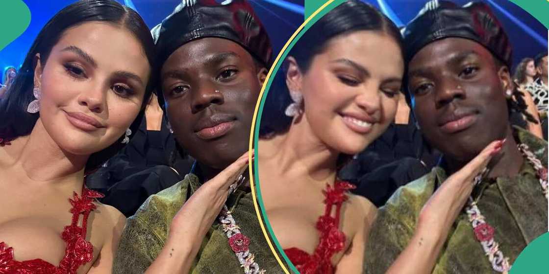 Rema and Selena Gomez at MTV VMAs.