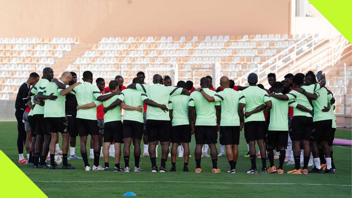 Black Stars train in Accra. Black Stars train in Accra.
