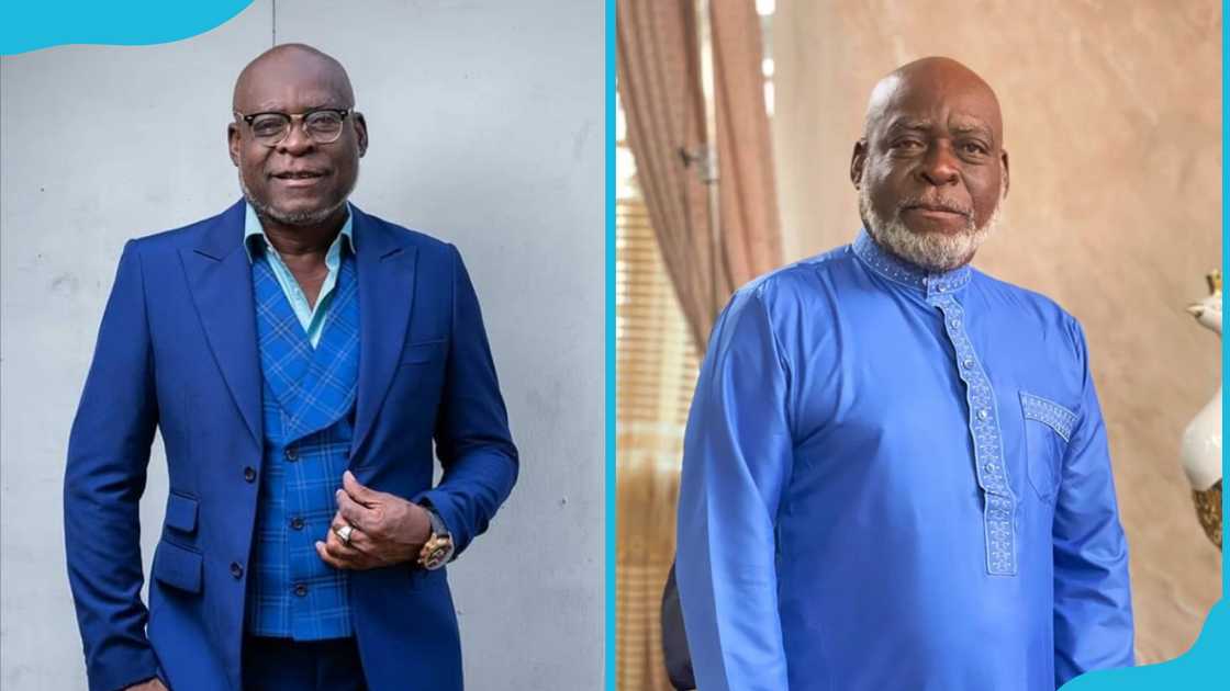 Kofi Adjorlolo in blue outfits Kofi Adjorlolo in blue outfits