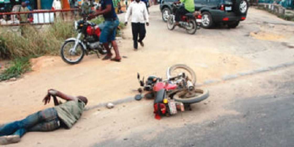 Three people on an Okada bike die in ghastly crash at Adeiso in Eastern Region Three people on an Okada bike die in ghastly crash at Adeiso in Eastern Region