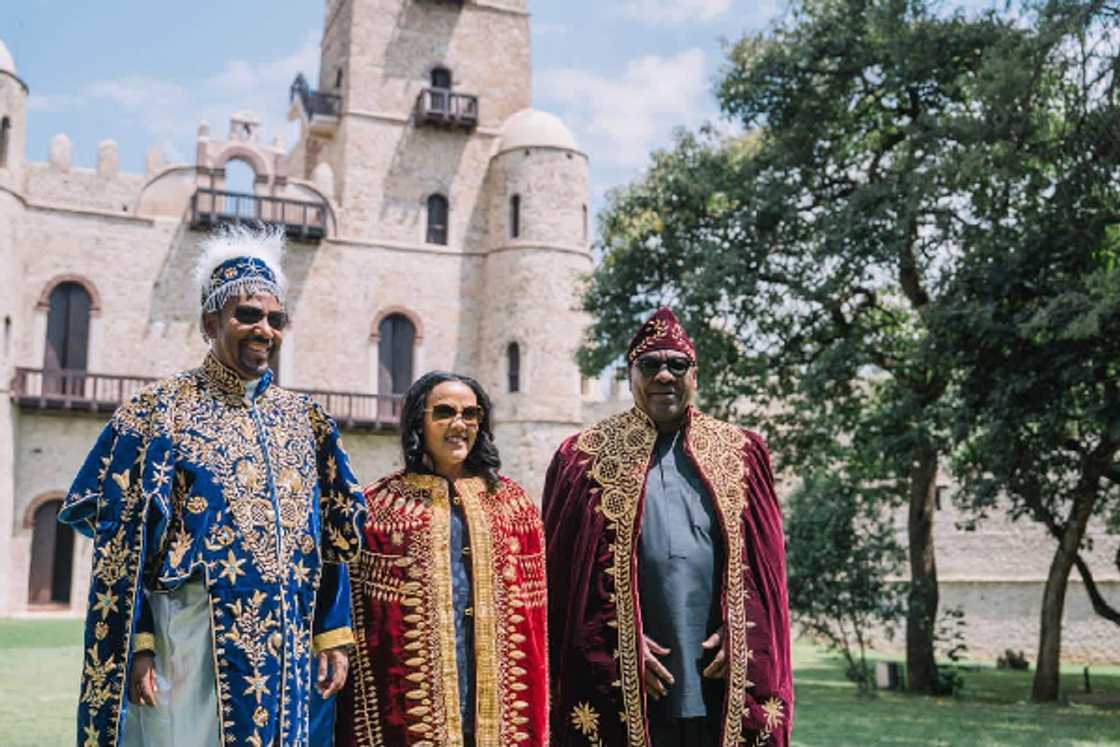 President John Dramani Mahama, Prime Minister Abiy Ahmed Ali and his wife, First Lady Zinash Tayachew, Fasil Ghebbi Royal Complex, Gondar, Ethiopian Airlines, Ethiopian culture